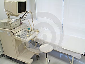 Ambulance with ultrasound equipment