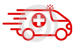 Ambulances icon - stock vector