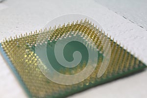 Amd processor cpu close-up for computer