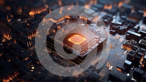AMD Ryzen Threadripper high-performance workstation processor with architecture under technological