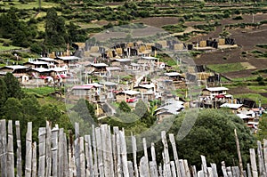 Amdo farmers traditional village