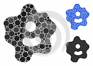 Ameba Composition Icon of Round Dots photo