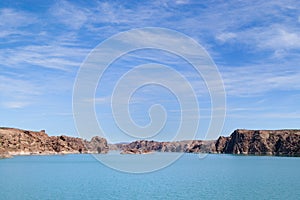 Ameghino Dam Lake in Patagonia