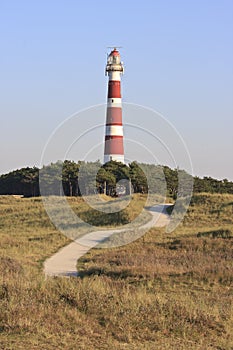 Ameland Lighthouse Bornrif near Hollum, Holland