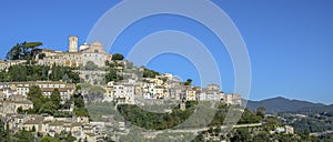 Amelia, Umbria, Italy. Medieval village on the hill