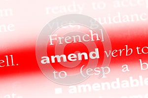 amend