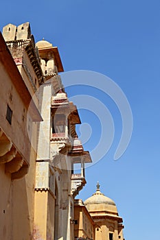 Amer fort entrance, amer town, outskirt Jaipur Rajasthan India