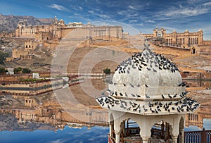 Amer Fort is located in Amer, Rajasthan, India.