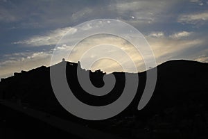 Amer Fort silhouette