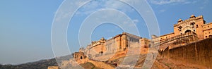 Amer Palace (or Amer Fort) view. Jaipur. Rajasthan. India