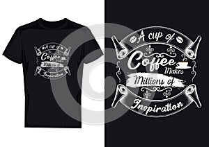 Coffee Beans Design T-Shirt on EPS File