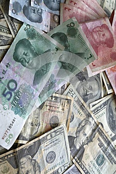 America and China currency