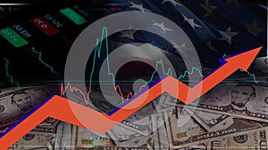 America economies disflation,finance crisis graphic