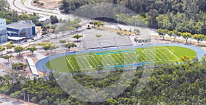 America Football Field and Stadium, aerial view