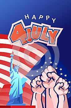America independence day vector banner
