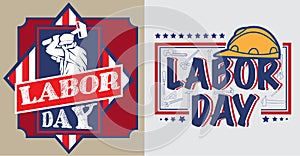 America Labor day poster