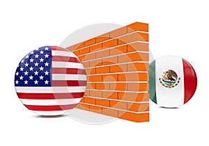 America-Mexico Border Wall