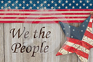 America patriotic message We the People