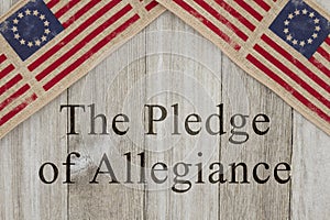 America patriotic message the pledge of allegiance photo