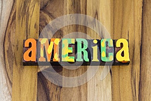 America patriotic strong American wooden background patriotism photo