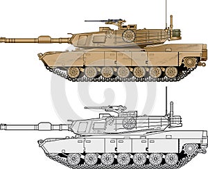 American abrams battle tank