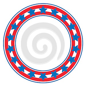 American abstract flag Patriotic symbols frame emblem logo