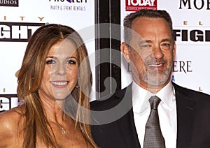 American actor Tom Hanks and his wife Rita Wilson