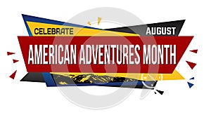 American adventures month banner design