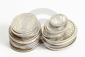 American ancien silver coins