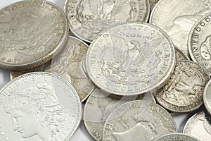 American ancien silver coins