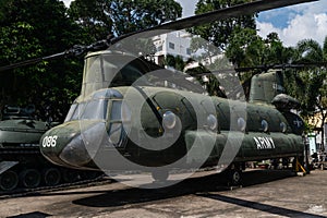 American Army Helicopter at War Remnants Museum Vietnam