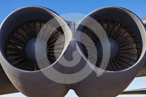 American B-52 bomber jet engines