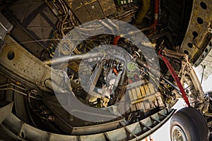 American B-52 bomber jet landing gear