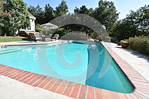 American backyard swimming pool, 1.