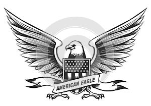 American bald eagle emblem