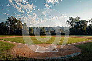 American baseball field. Generate Ai