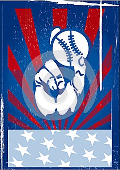 American baseball vector