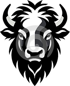 American Bison Silhouette Vector