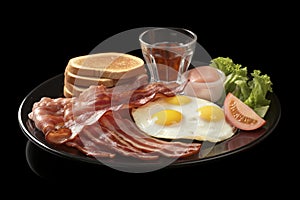 American Breakfast Delight, American Bacon Breakfast Feast