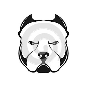 American bully dog logo. photo