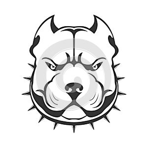 American bully emblem. photo