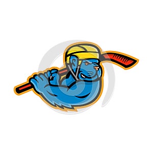 American Bully Ice Hockey Mascot