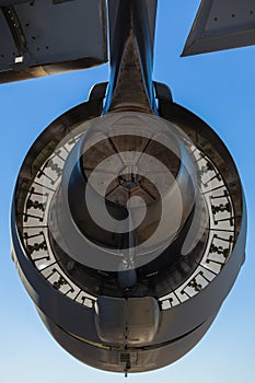 American C-17 Globemaster jet engine