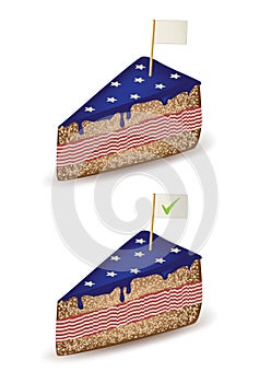 American Cake Flag