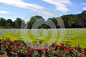 American Cemetery in Normandy. photo