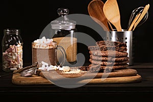 American chocolate cookies