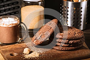 American chocolate cookies