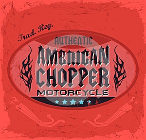 American Chopper Motorcycle badge