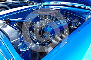 American classic car hot rod engine