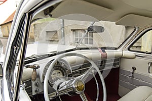 American classic oldtimer interior